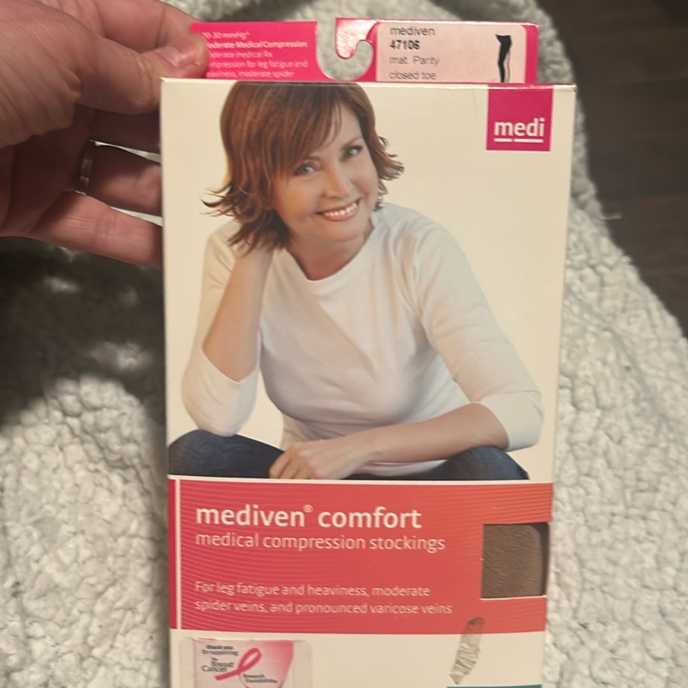 Mediven 47106 maternity compression stocking natural closed toe VI 20-30mmHg